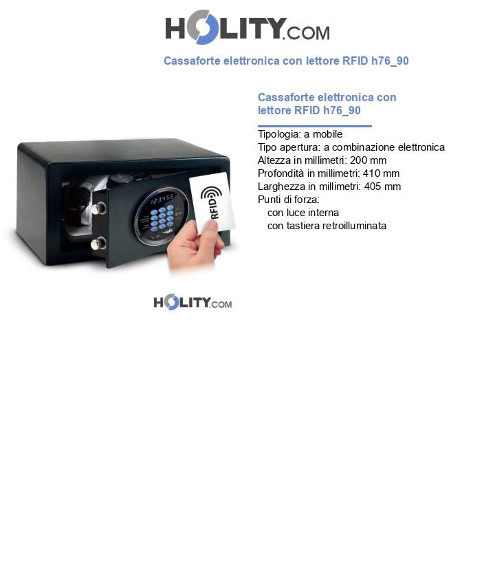 Cassaforte elettronica con lettore RFID h76_90