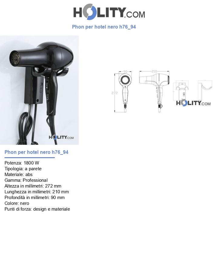 Phon per hotel nero h76_94