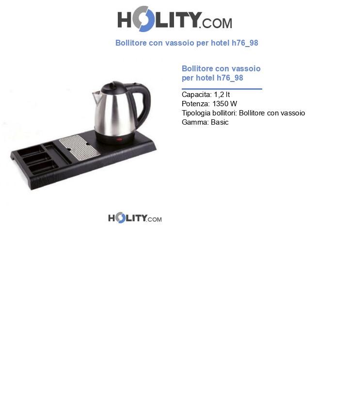 Bollitore con vassoio per hotel h76_98