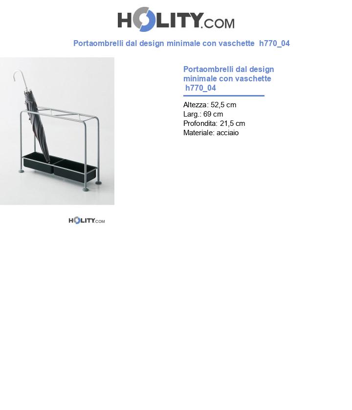 Portaombrelli dal design minimale con vaschette h770_04