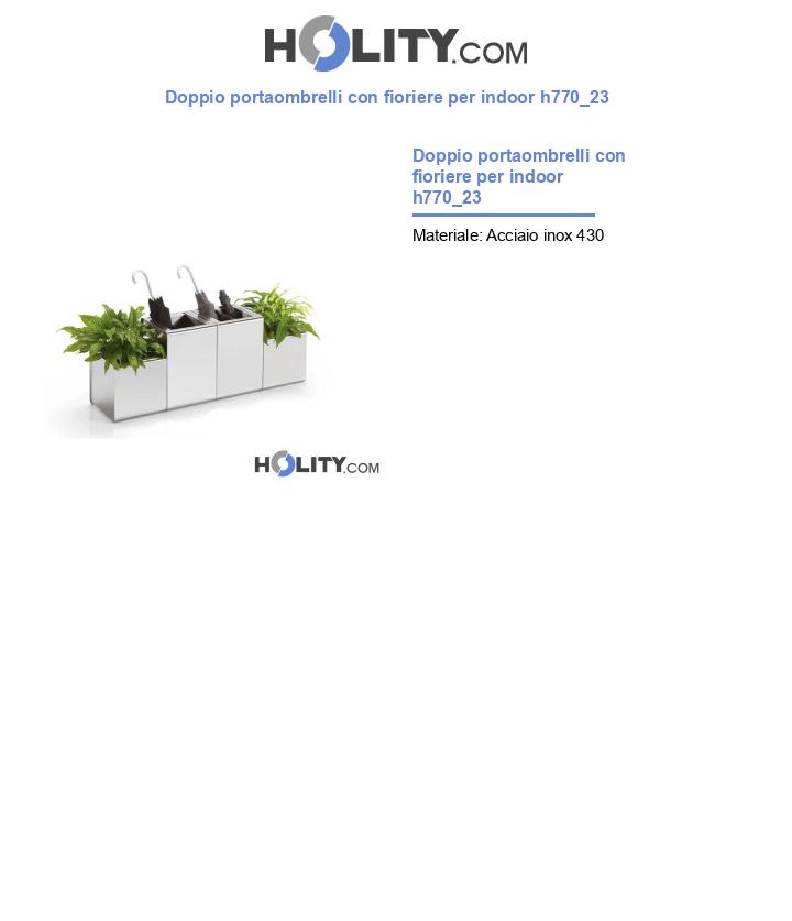 Doppio portaombrelli con fioriere per indoor h770_23