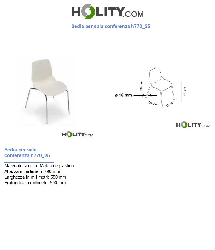 Sedia per sala conferenza h770_25