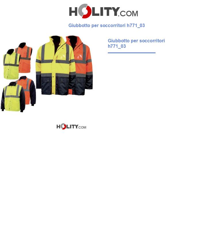 Giubbotto per soccorritori h771_03