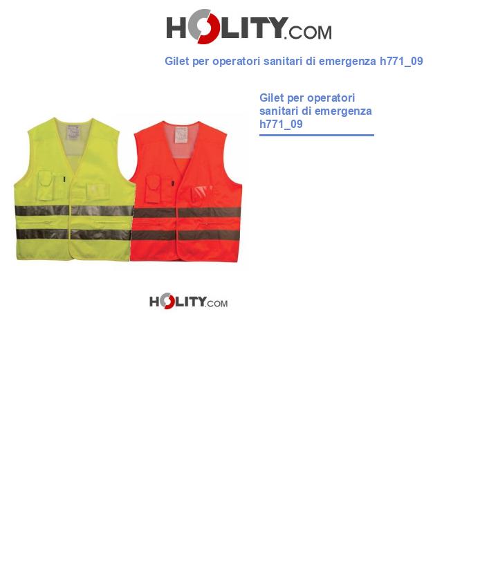 Gilet per operatori sanitari di emergenza h771_09
