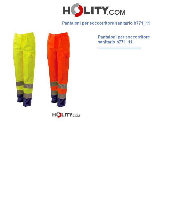 Pantaloni per soccorritore sanitario h771_11