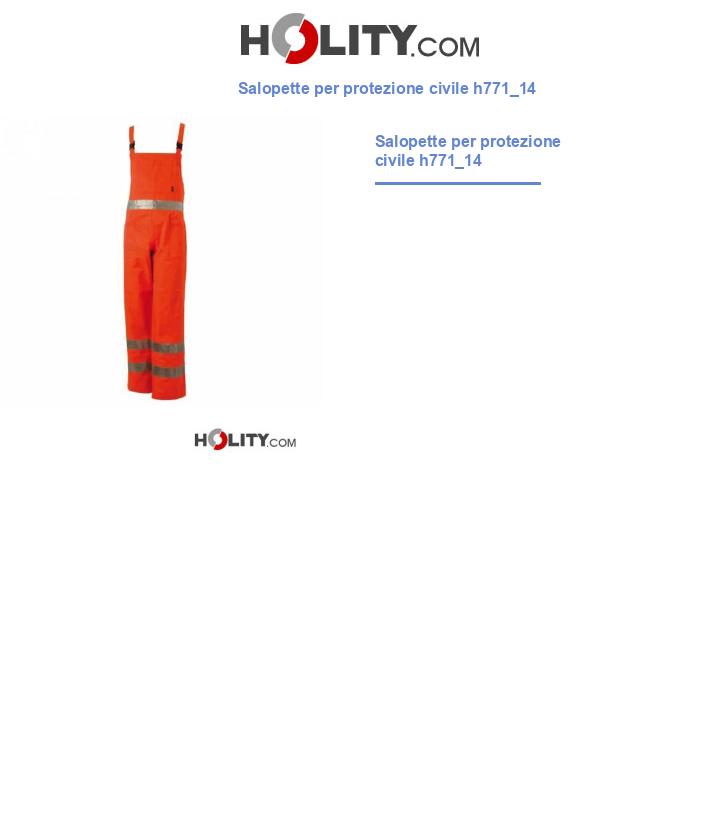 Salopette per protezione civile h771_14