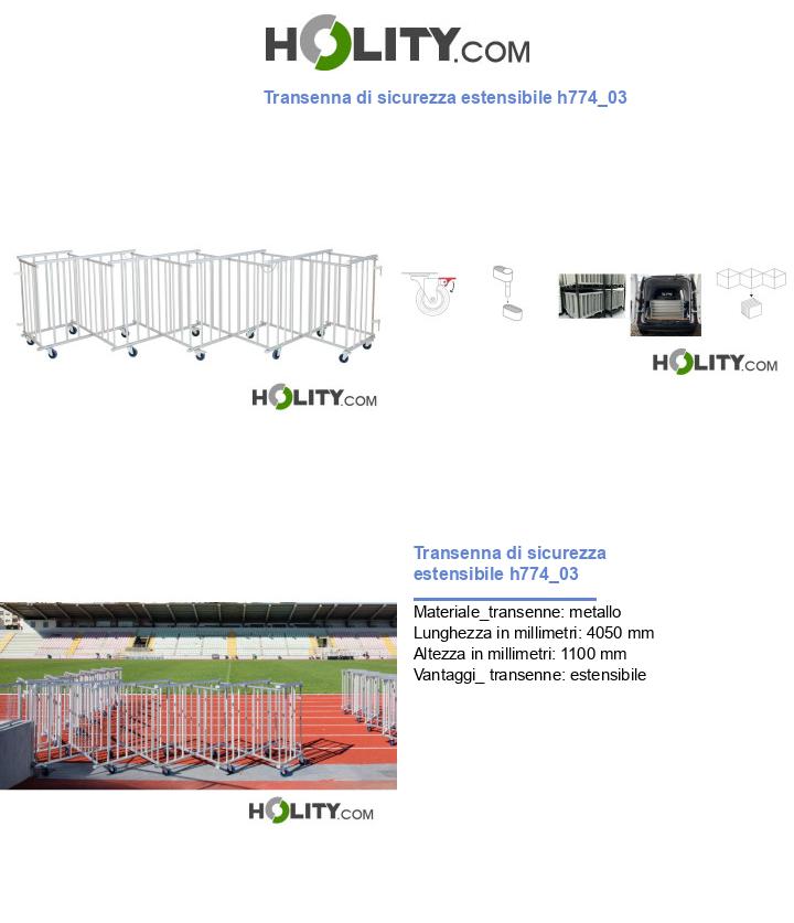 Transenna di sicurezza estensibile h774_03