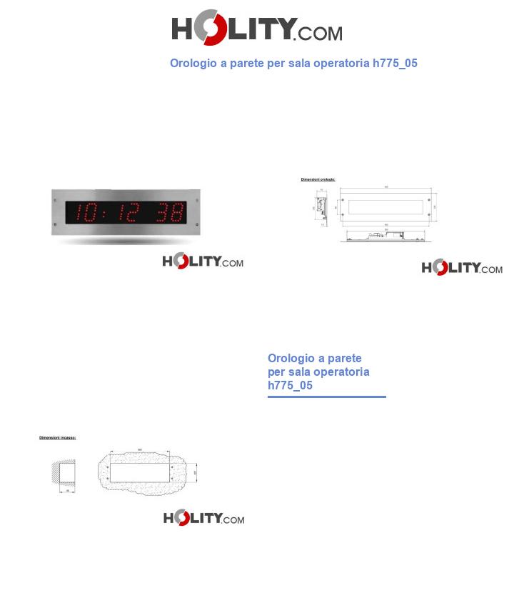 Orologio a parete per sala operatoria h775_05