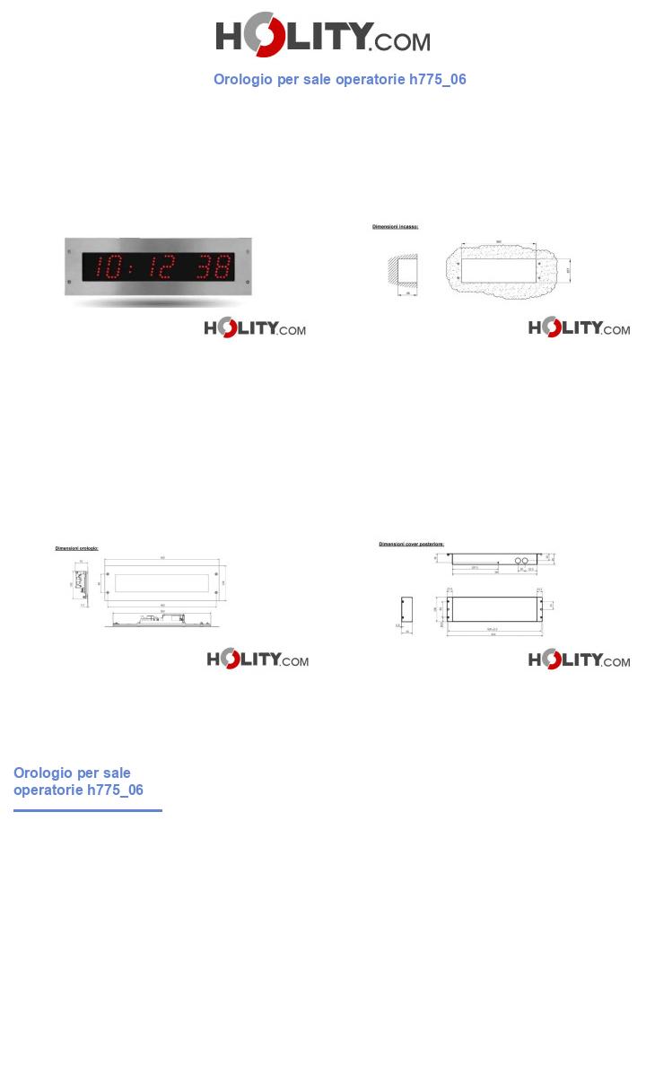 Orologio per sale operatorie h775_06