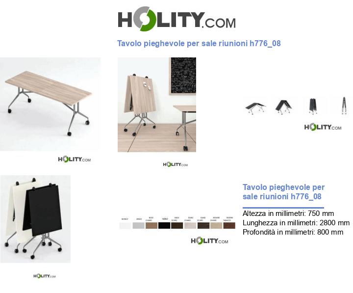 Tavolo pieghevole per sale riunioni h776_08