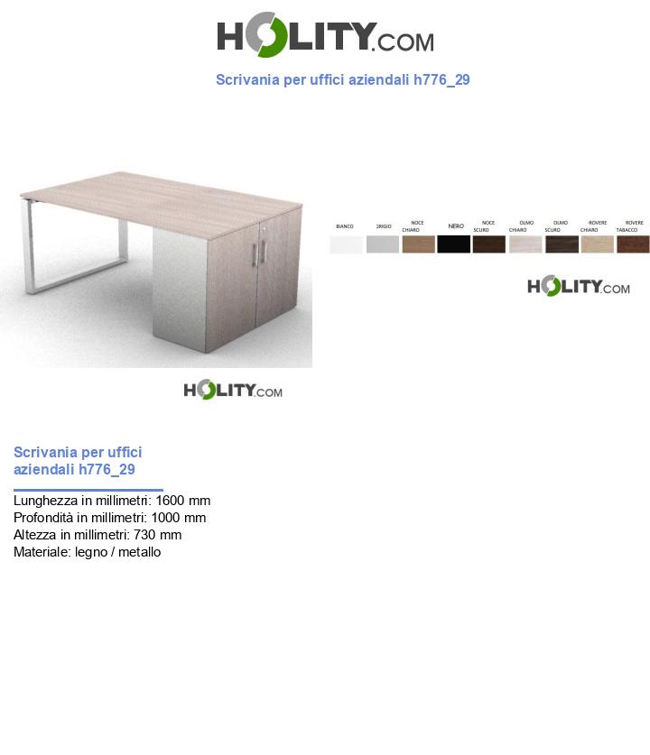 Scrivania per uffici aziendali h776_29