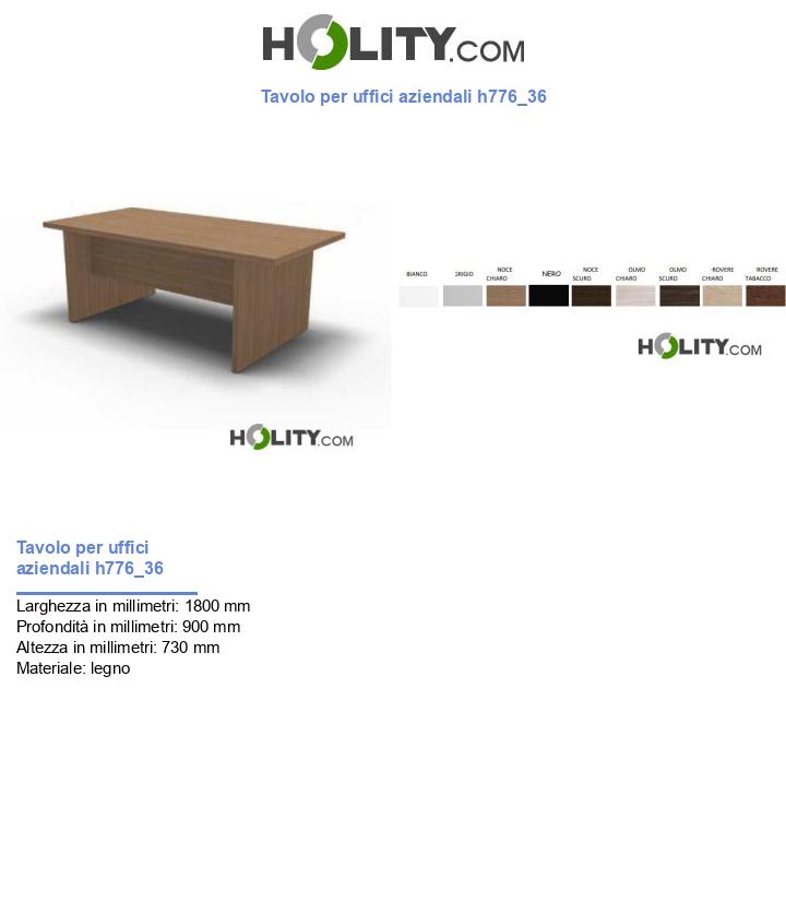 Tavolo per uffici aziendali h776_36
