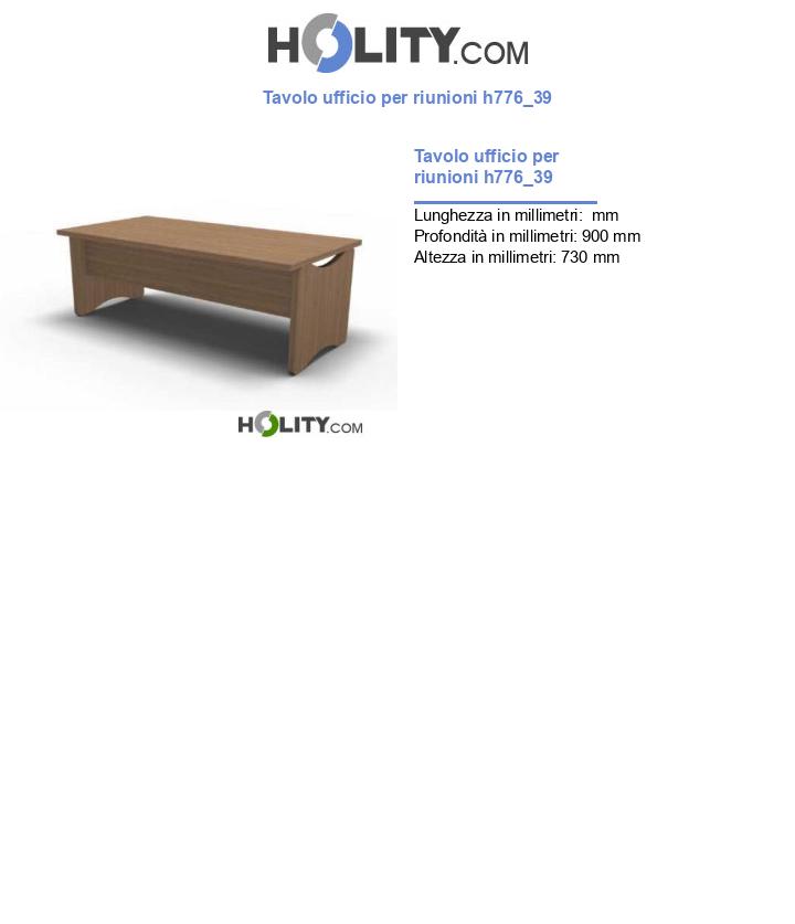 Tavolo ufficio per riunioni h776_39