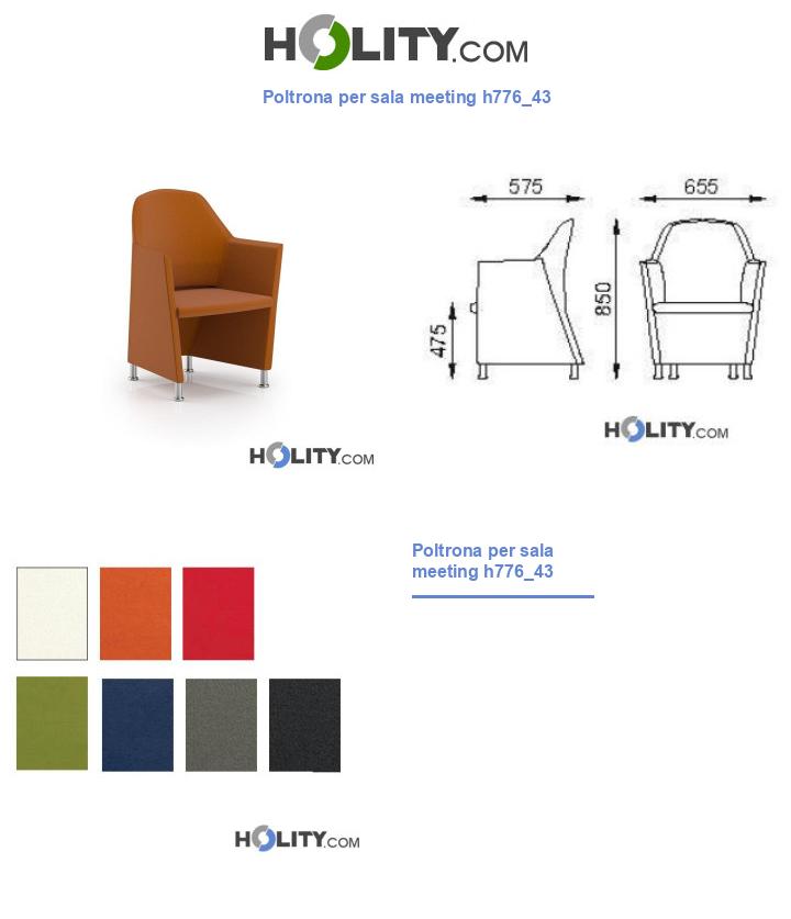Poltrona per sala meeting h776_43