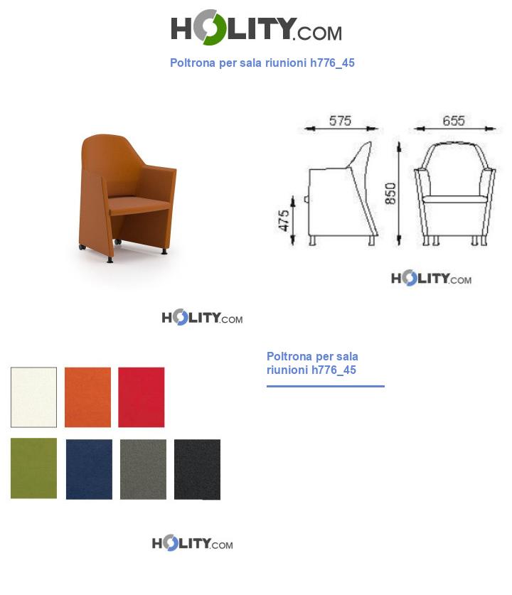 Poltrona per sala riunioni h776_45