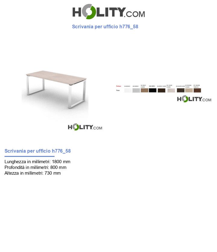 Scrivania per ufficio h776_58