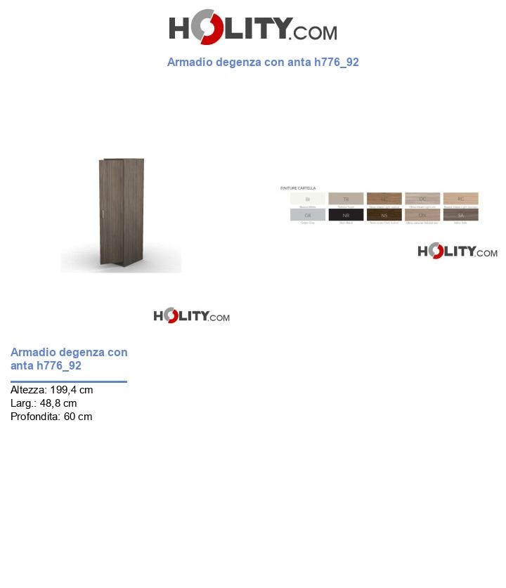 Armadio degenza con anta h776_92