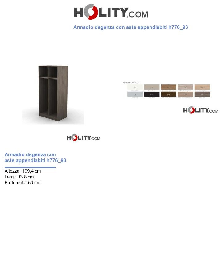 Armadio degenza con aste appendiabiti h776_93