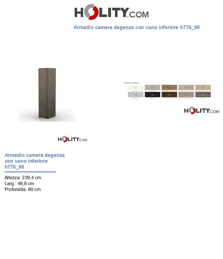 Armadio camera degenza con vano inferiore h776_96
