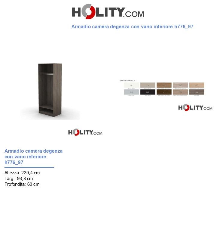 Armadio camera degenza con vano inferiore h776_97