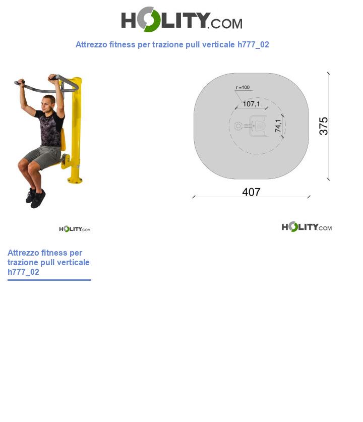 Attrezzo fitness per trazione pull verticale h777_02