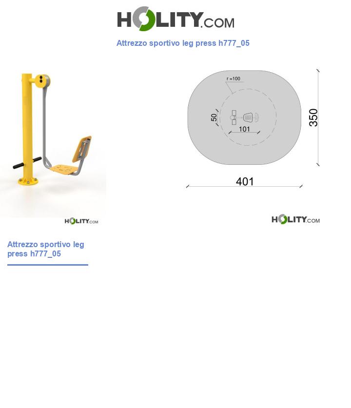 Attrezzo sportivo leg press h777_05