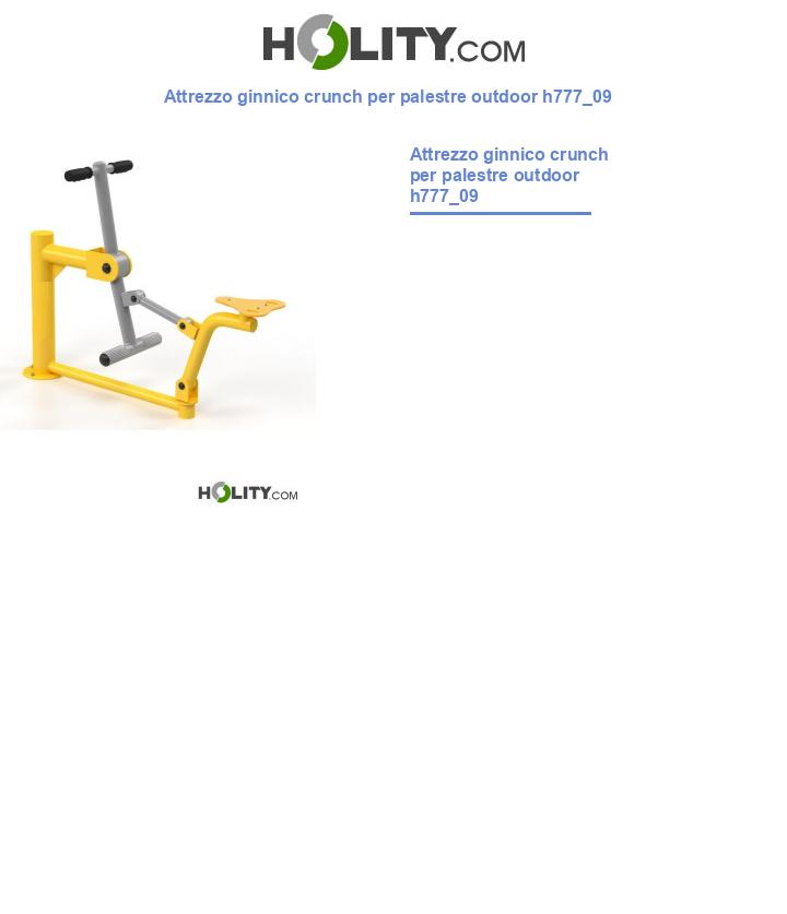 Attrezzo ginnico crunch per palestre outdoor h777_09