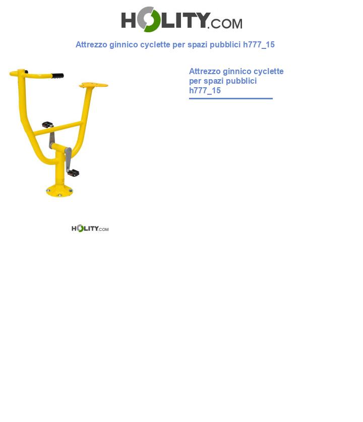 Attrezzo ginnico cyclette per spazi pubblici h777_15