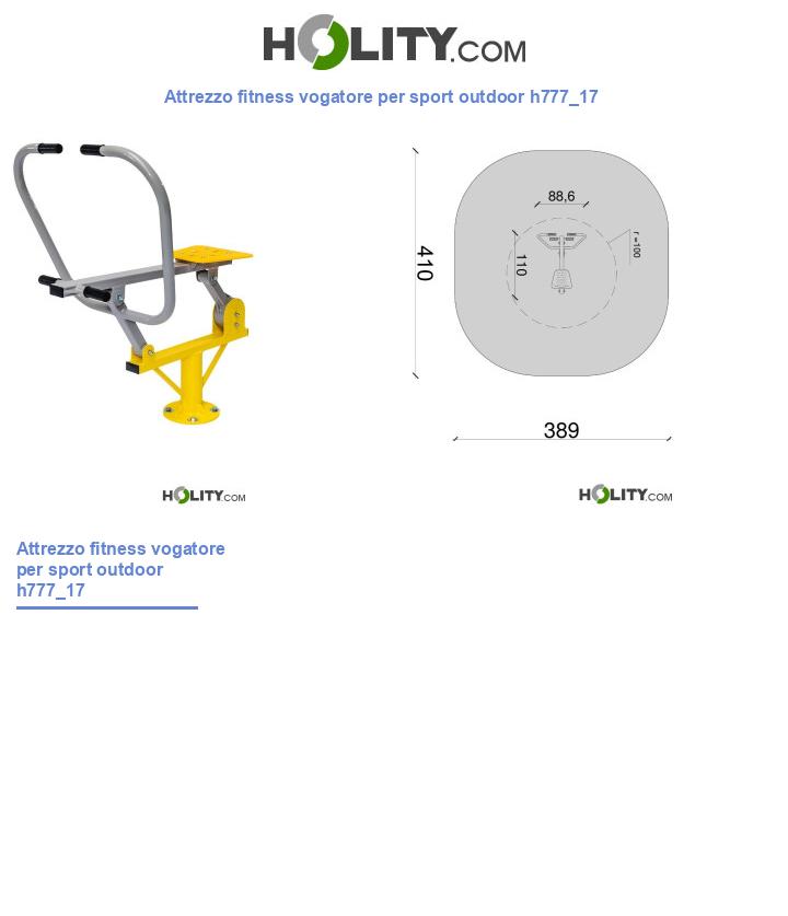 Attrezzo fitness vogatore per sport outdoor h777_17