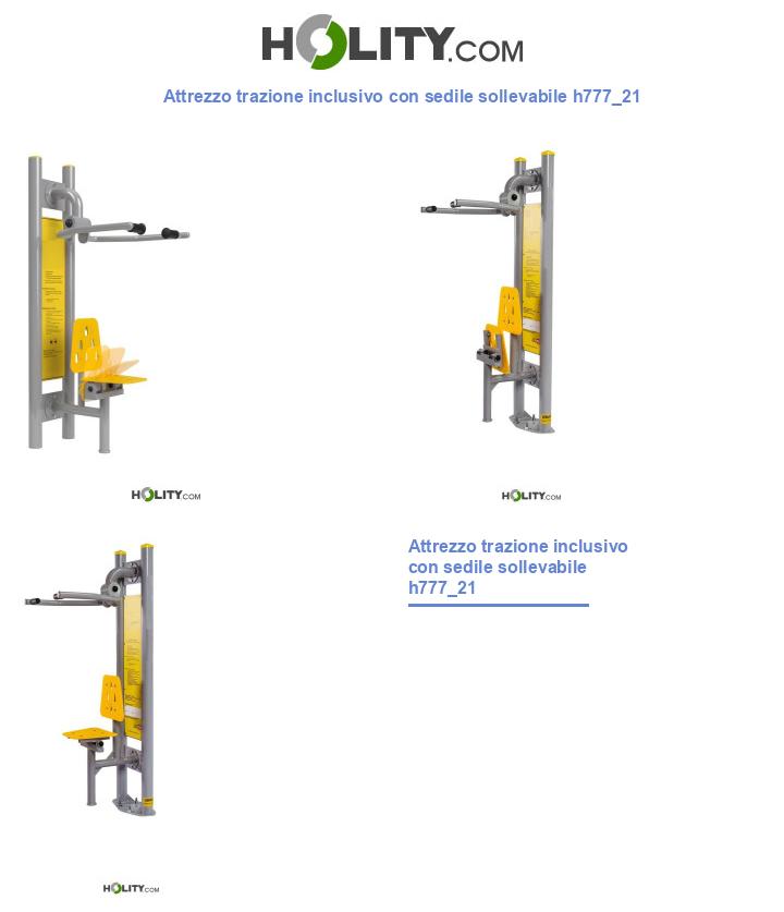 Attrezzo trazione inclusivo con sedile sollevabile h777_21