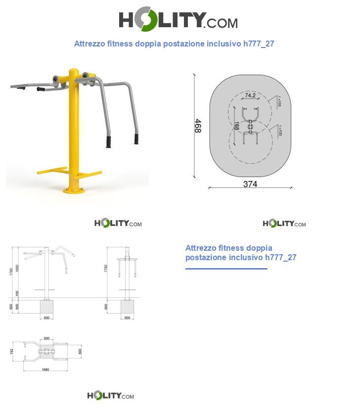 Attrezzo fitness doppia postazione inclusivo h777_27