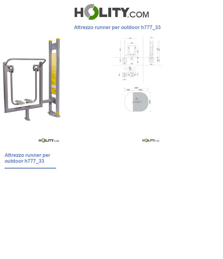 Attrezzo runner per outdoor h777_33
