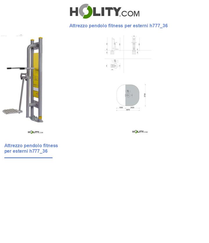 Attrezzo pendolo fitness per esterni h777_36