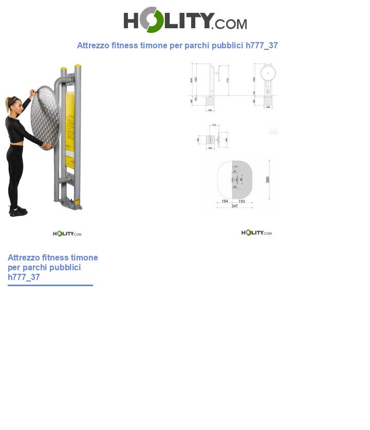 Attrezzo fitness timone per parchi pubblici h777_37
