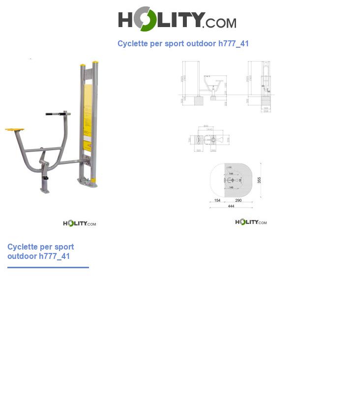 Cyclette per sport outdoor h777_41