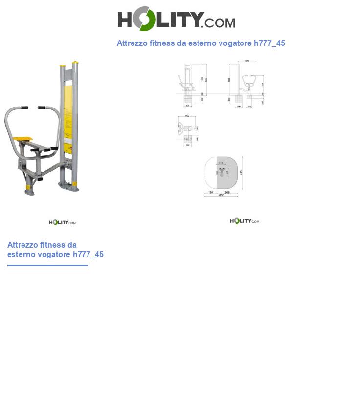 Attrezzo fitness da esterno vogatore h777_45