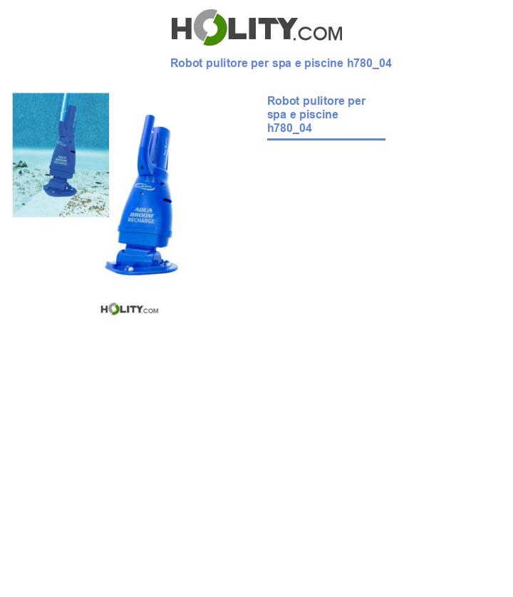 Robot pulitore per spa e piscine h780_04