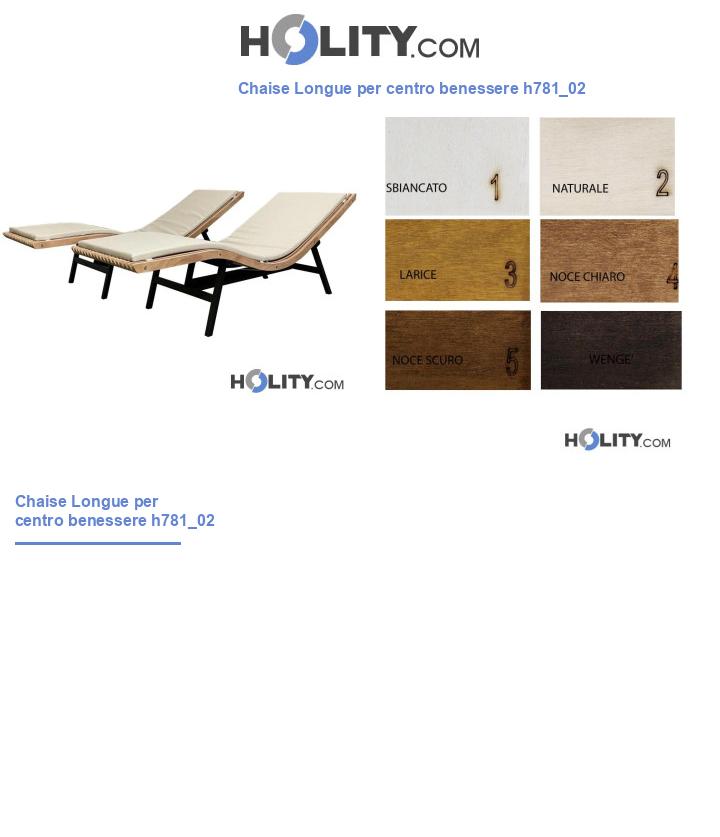 Chaise Longue per centro benessere h781_02