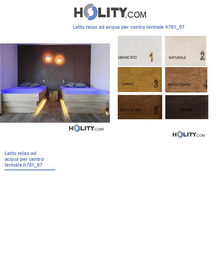 Letto relax ad acqua per centro termale h781_07