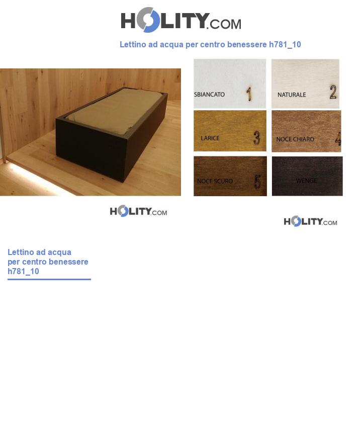 Lettino ad acqua per centro benessere h781_10