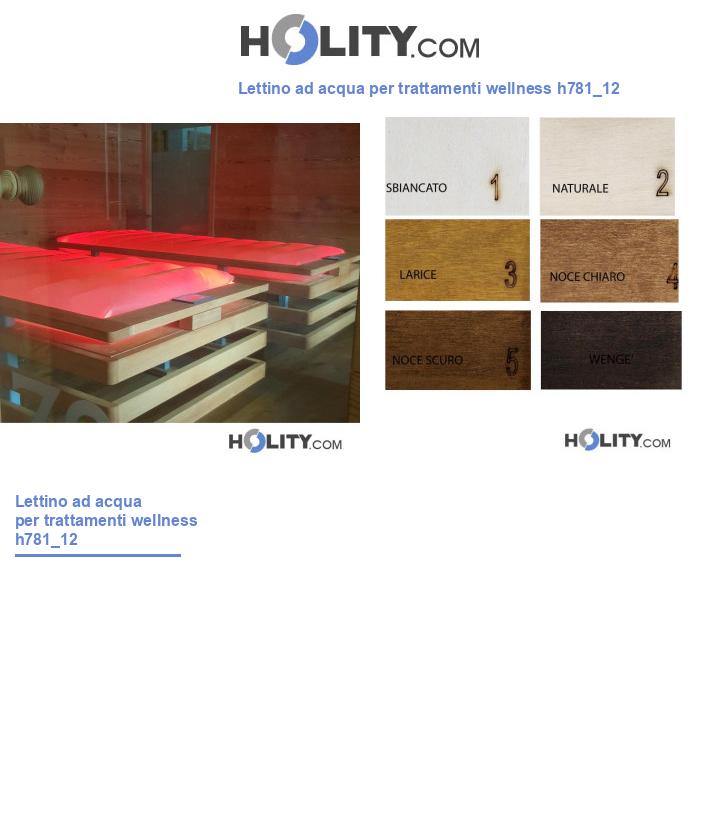 Lettino ad acqua per trattamenti wellness h781_12