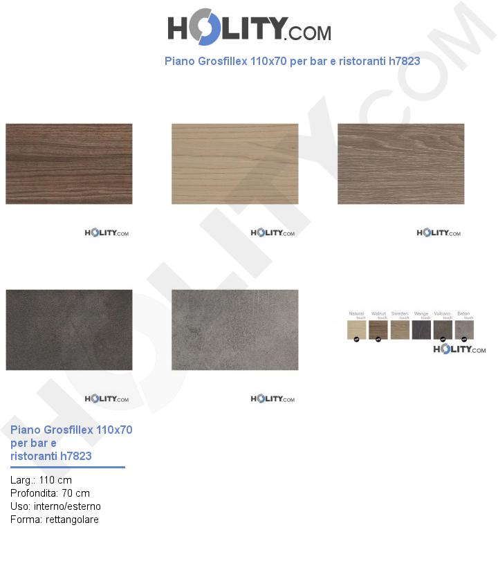 Piano Grosfillex 110x70 per bar e ristoranti h7823