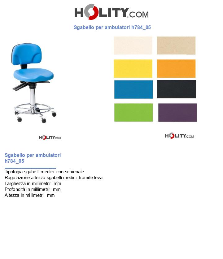 Sgabello per ambulatori h784_05
