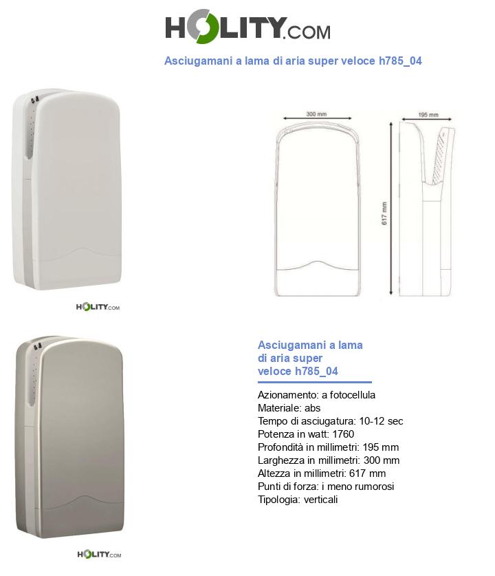 Asciugamani a lama di aria super veloce h785_04