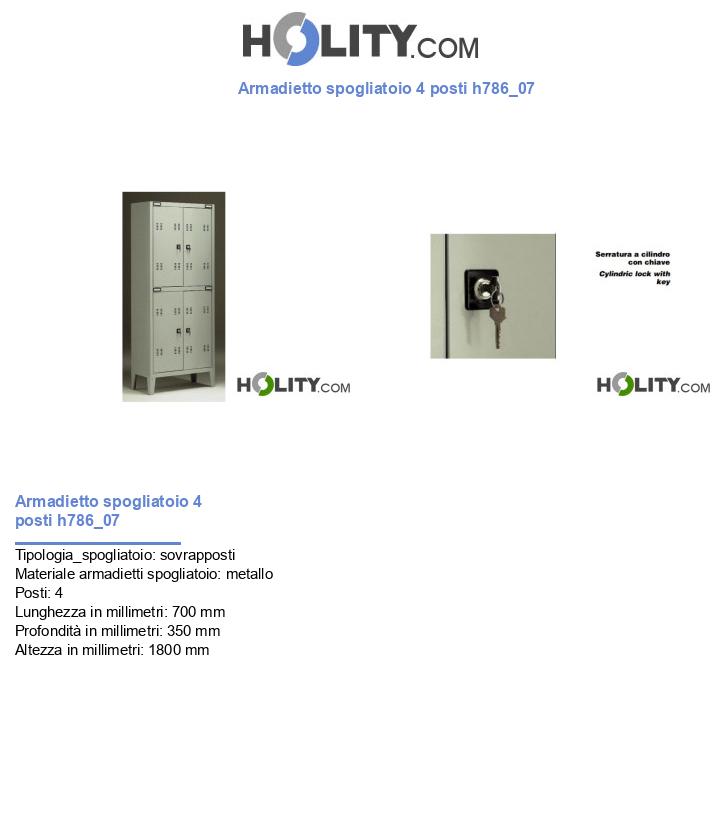 Armadietto spogliatoio 4 posti h786_07