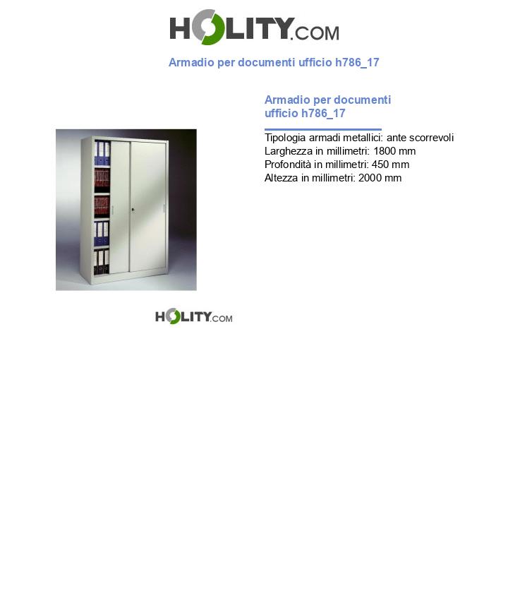 Armadio per documenti ufficio h786_17