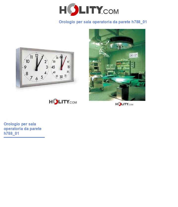 Orologio per sala operatoria da parete h788_01