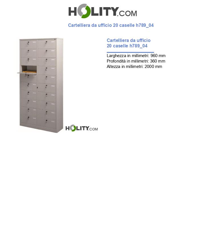 Cartelliera da ufficio 20 caselle h789_04