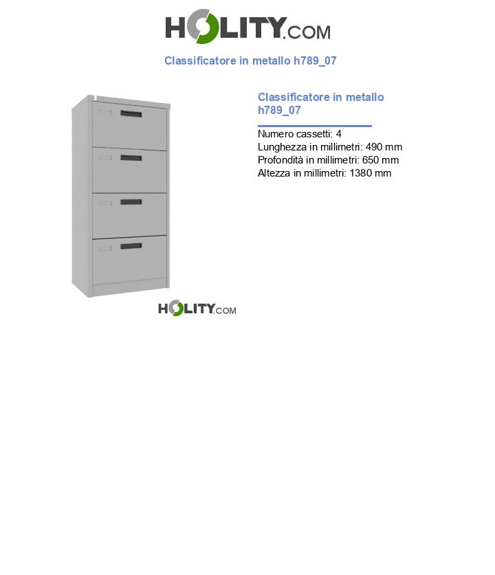 Classificatore in metallo h789_07