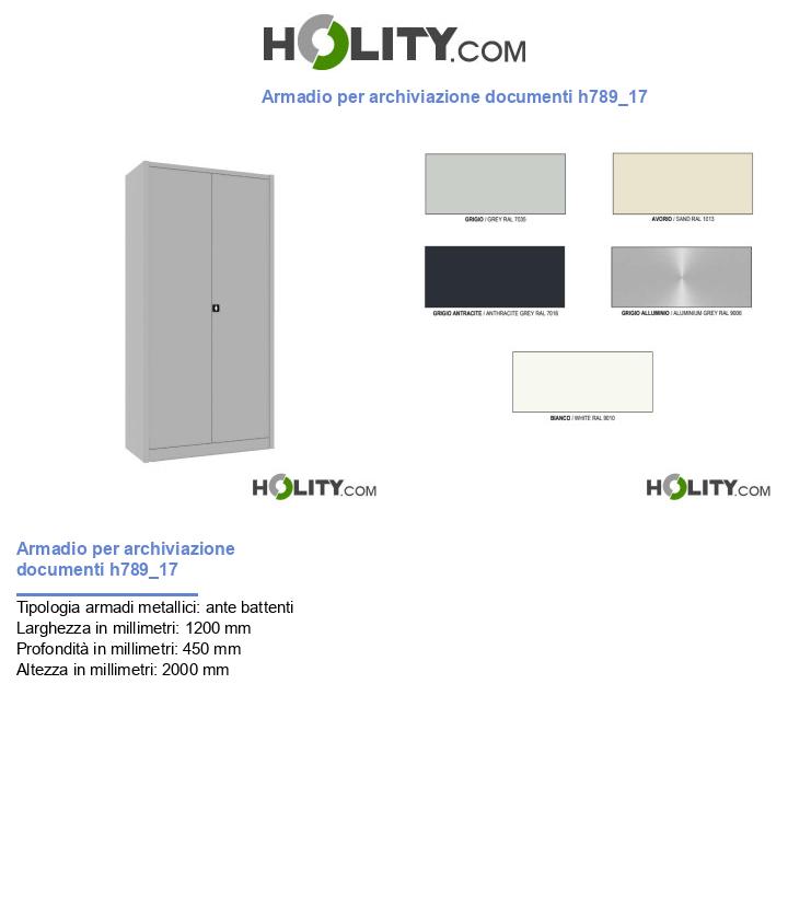 Armadio per archiviazione documenti h789_17